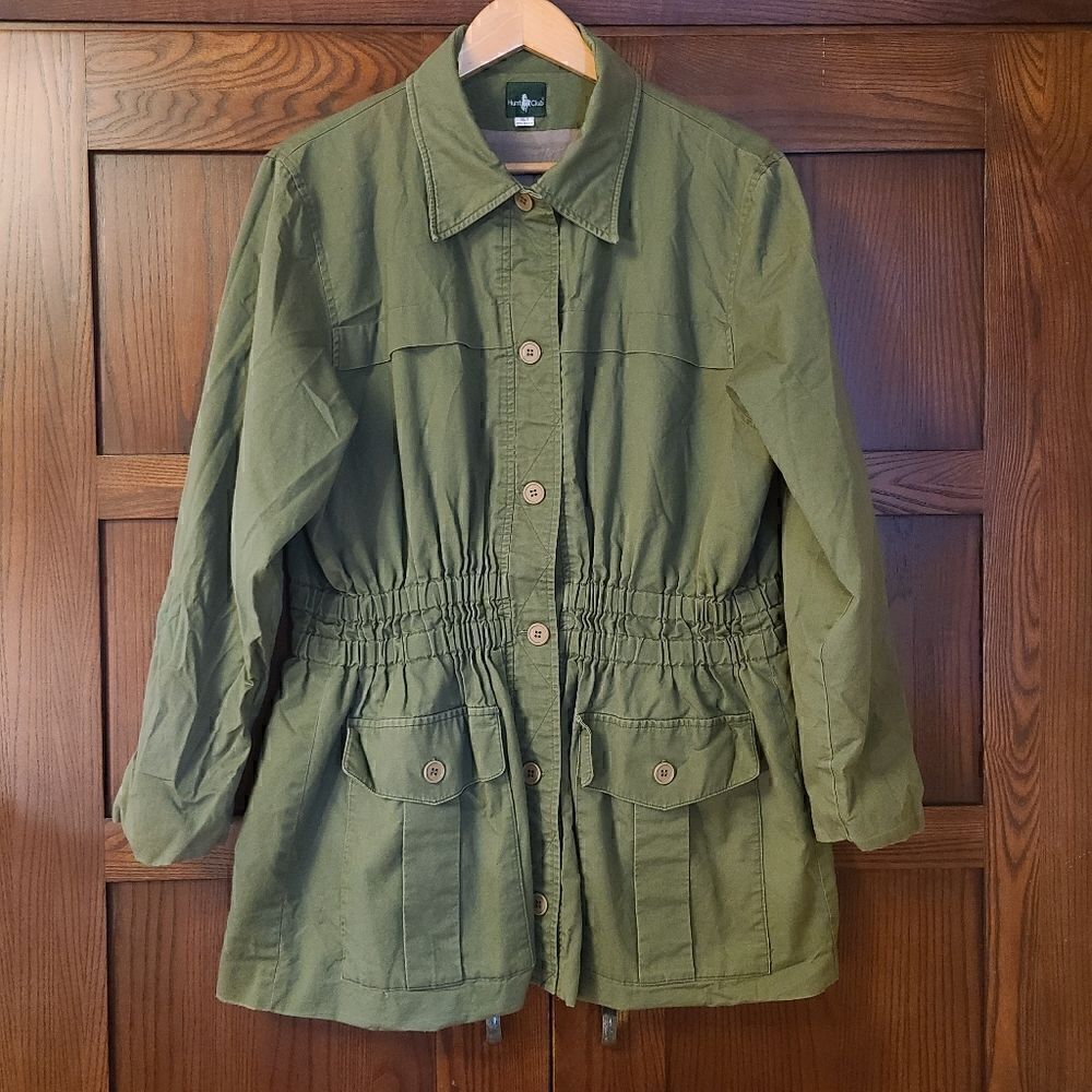 Vintage Hunt Club Olive Safari Jacket 16 Tall